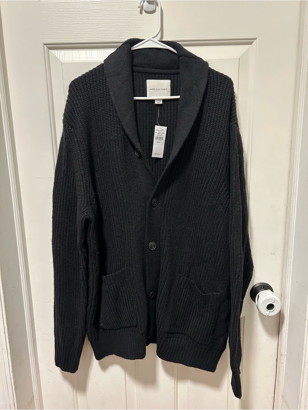 American Eagle Outfitters Black Shawl Collar Cardigan NWT